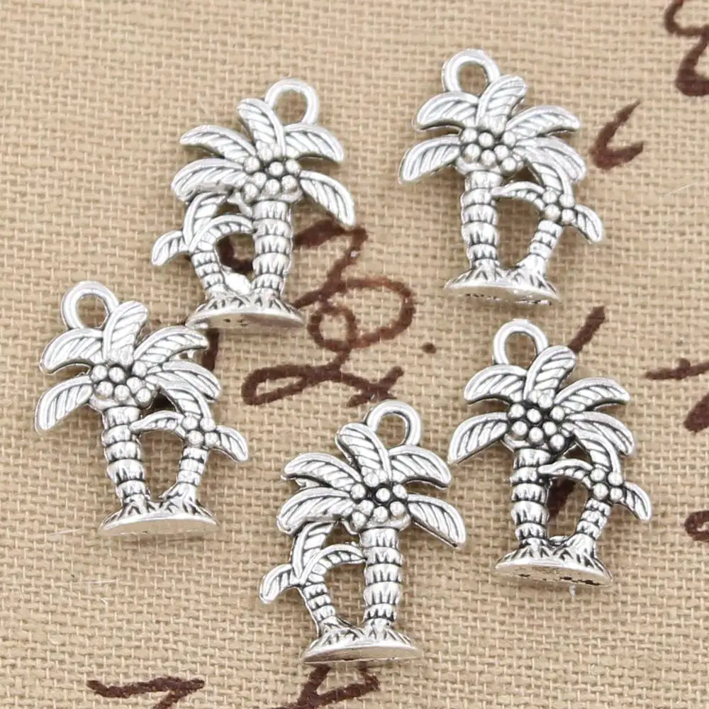 20pcs Charms Palm Tree Coconut 18x13mm Antique Silver Color Plated Pendants Making DIY Handmade Tibetan Silver Color Jewelry
20pcs Charms Palm Tree Coconut 18x13mm Antique Silver Color Plated Pendants Making DIY Handmade Tibetan Silver Color Jewelry