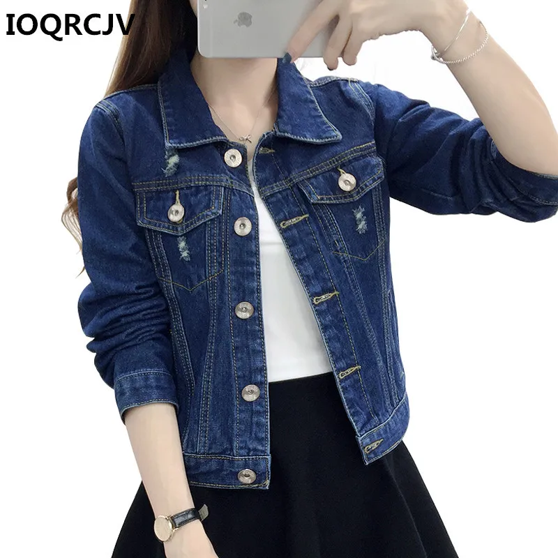 Women Basic Coats Autumn Hole Denim Jacket 2019 Winter New Vintage Long Sleeve Slim Female Jeans Coat Casual Girls Outwear R413
Women Basic Coats Autumn Hole Denim Jacket 2019 Winter New Vintage Long Sleeve Slim Female Jeans Coat Casual Girls Outwear R413