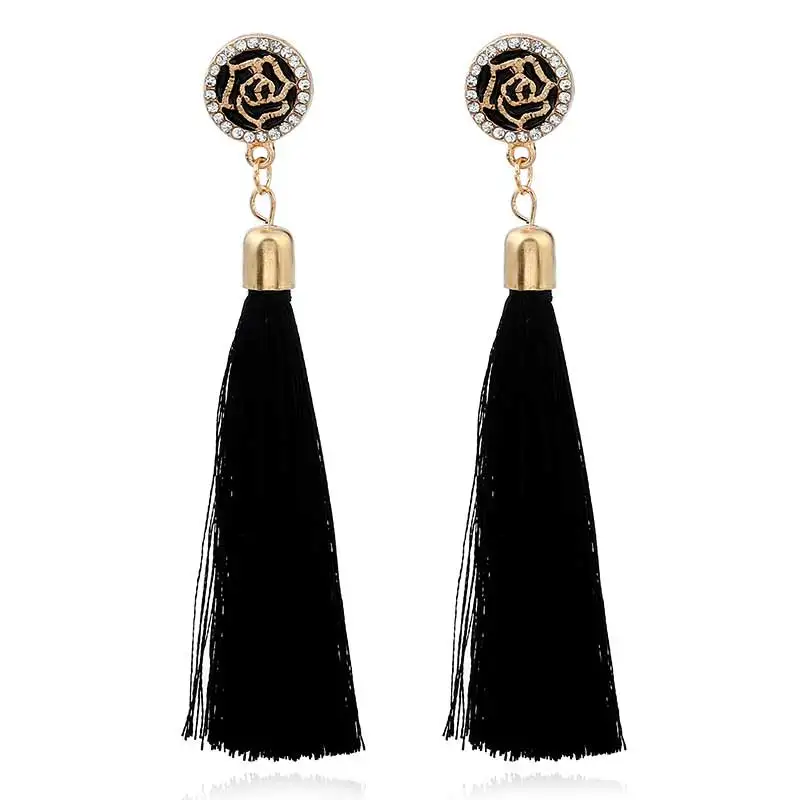 Fashion Brand Flower Camellia Earrings Exaggerated Vintage Rhinestone Crystal Long Tassel Earrings For Women
Fashion Brand Flower Camellia Earrings Exaggerated Vintage Rhinestone Crystal Long Tassel Earrings For Women