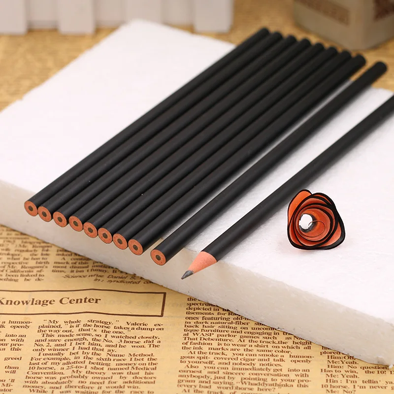 Simple black pencil Student school pen environmental plastic Shell HB Pencil Learning office stationery supplies
Simple black pencil Student school pen environmental plastic Shell HB Pencil Learning office stationery supplies