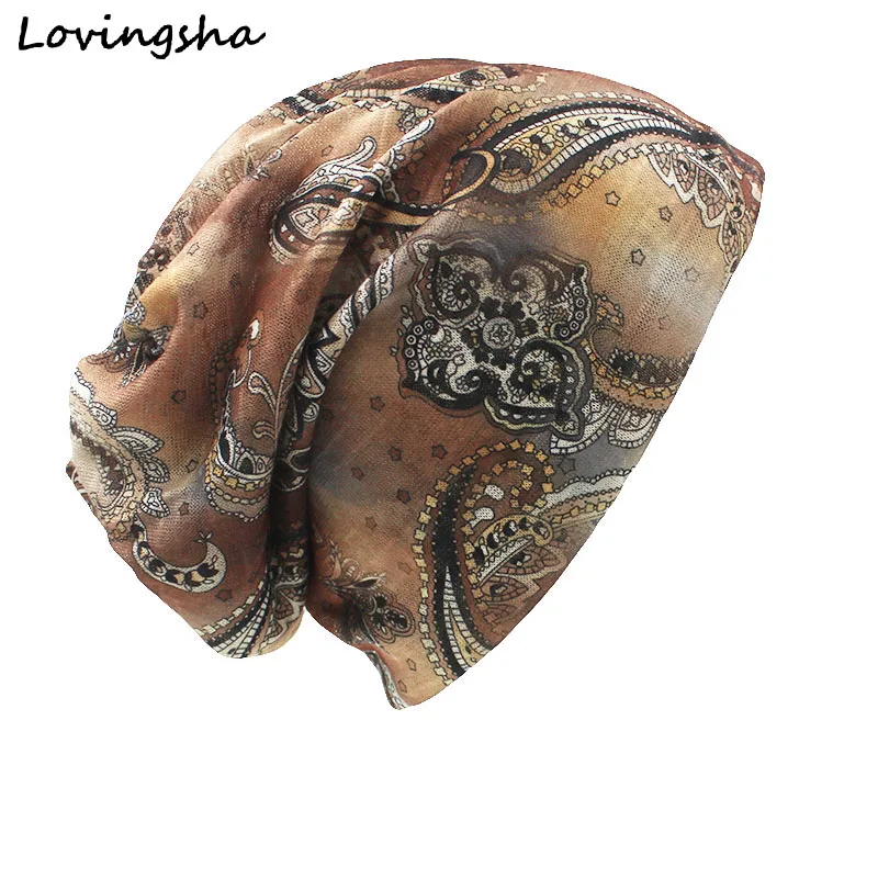 LOVINGSHA Autumn Winter Dual-use Hats For Ladies thin Vintage Cashew Design Skullies And Beanies Women Scarf Face Mask HT017
LOVINGSHA Autumn Winter Dual-use Hats For Ladies thin Vintage Cashew Design Skullies And Beanies Women Scarf Face Mask HT017