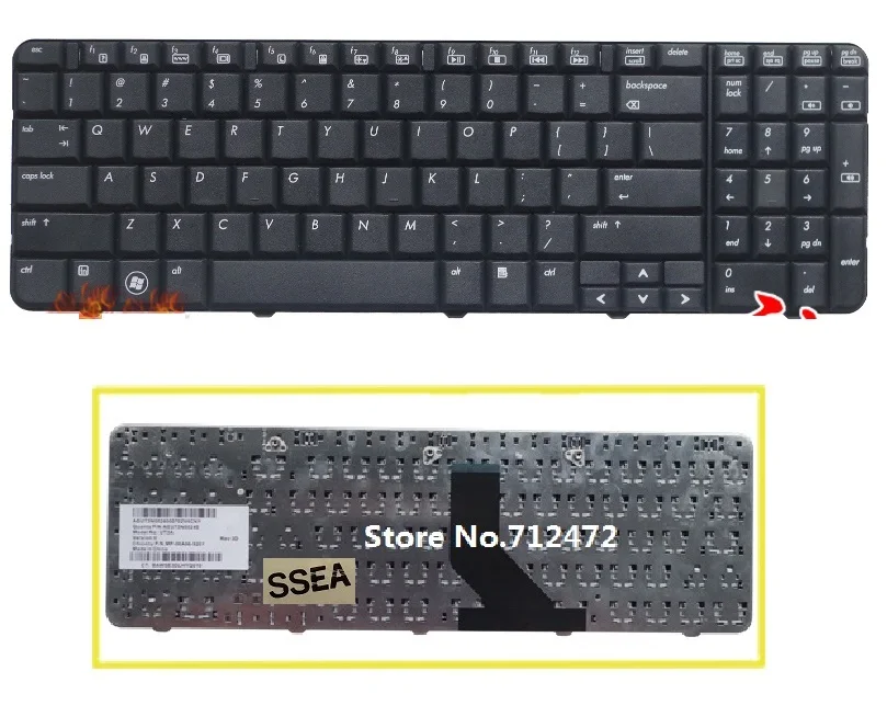 SSEA New US Keyboard English for HP G60 series G60-100 G60-101CA G60-101TU G60-102XX G60-104CA G60-104XX G60-108CA G60-117US
SSEA New US Keyboard English for HP G60 series G60-100 G60-101CA G60-101TU G60-102XX G60-104CA G60-104XX G60-108CA G60-117US