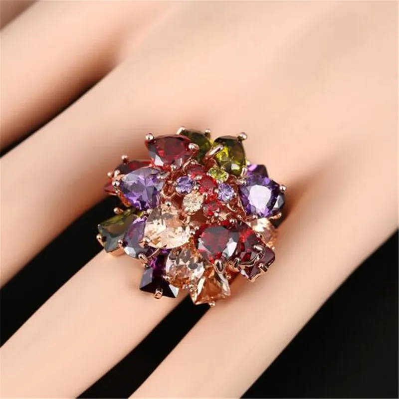 HIP Hop Multi-colored large zircon ring Personality fashion colorful color For Women Jewelry Dropshiping Couple gift
HIP Hop Multi-colored large zircon ring Personality fashion colorful color For Women Jewelry Dropshiping Couple gift