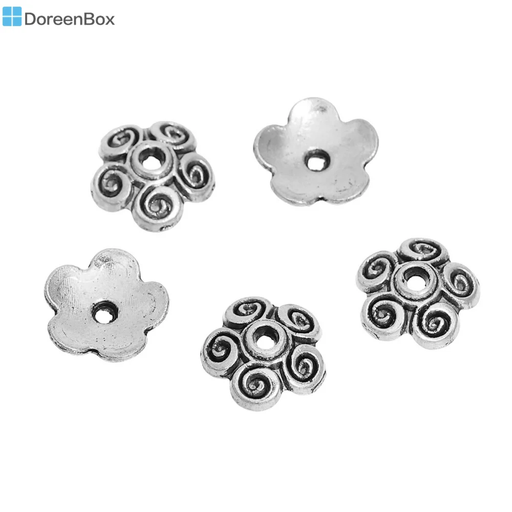 Doreen Box прекрасный 100 Серебряный цвет цветок бисера шапки 10x4 мм результаты (B07943)
Doreen Box прекрасный 100 Серебряный цвет цветок бисера шапки 10x4 мм результаты (B07943)