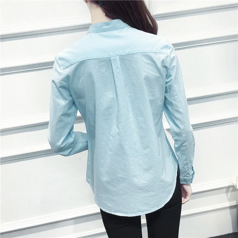 Jlong 2018 New Fashion Casual White Shirt Women Long Sleeve Stand Collar Cotton Female Blusa Women Tops Blouse Z1
Jlong 2018 New Fashion Casual White Shirt Women Long Sleeve Stand Collar Cotton Female Blusa Women Tops Blouse Z1