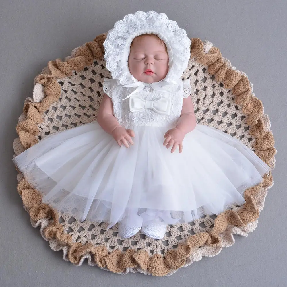 2PCs Set Baby Girl Baptism Dress Infant Girl Christening Gown Lace Bowknot 1st Birthday Pageant Dress Embroidery Hat 0-24Months
2PCs Set Baby Girl Baptism Dress Infant Girl Christening Gown Lace Bowknot 1st Birthday Pageant Dress Embroidery Hat 0-24Months