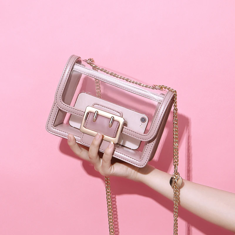 Female chain Shoulder Bags Crossbody Messenge Bags Women Transparent laser Bag Clear PVC Jelly Phone Purse Composite Bag A42-41
Female chain Shoulder Bags Crossbody Messenge Bags Women Transparent laser Bag Clear PVC Jelly Phone Purse Composite Bag A42-41