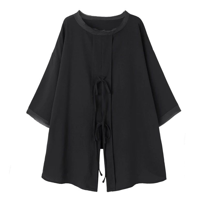 2019!!Summer catwalk new loose back straps open design seven-point sleeves solid color small shirt T-shirt tide card.
2019!!Summer catwalk new loose back straps open design seven-point sleeves solid color small shirt T-shirt tide card.