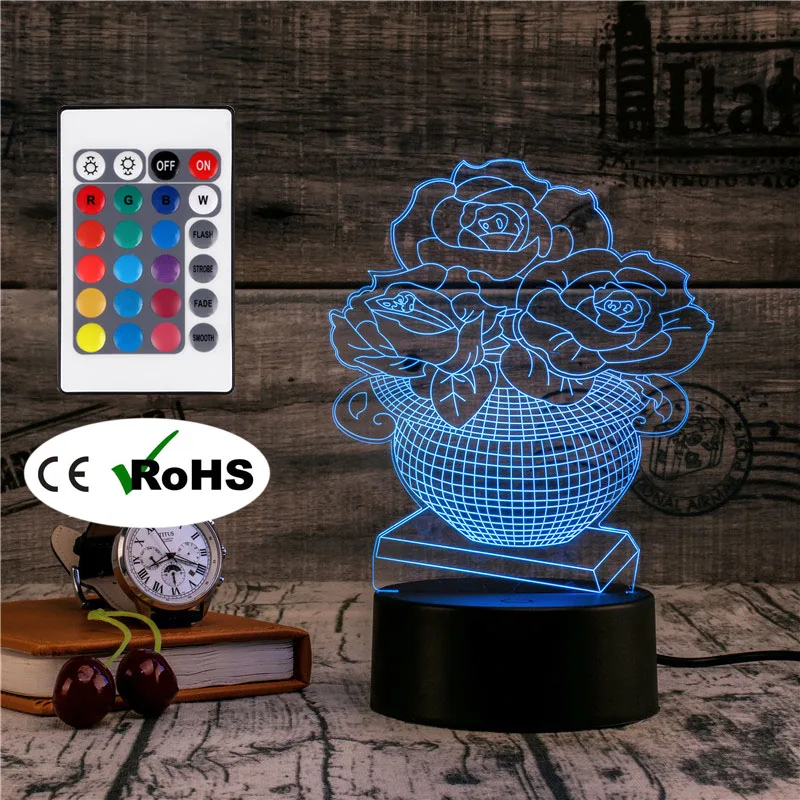 3D Led Novety Lighting Creative Gift Night Light Table Lamp Flower Light Led Home Corridor Hotel Party Atmosphere Lights
3D Led Novety Lighting Creative Gift Night Light Table Lamp Flower Light Led Home Corridor Hotel Party Atmosphere Lights