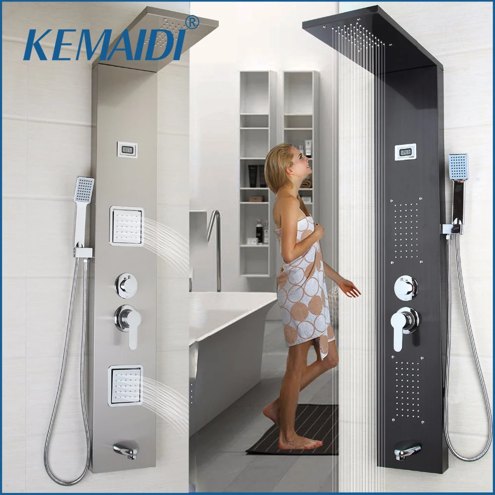 Современная душевая Колонка KEMAIDI из нержавеющей стали, настенное крепление, одна ручка, ручной душ, носик для ванны, массажная душевая панел...
Современная душевая Колонка KEMAIDI из нержавеющей стали, настенное крепление, одна ручка, ручной душ, носик для ванны, массажная душевая панел...