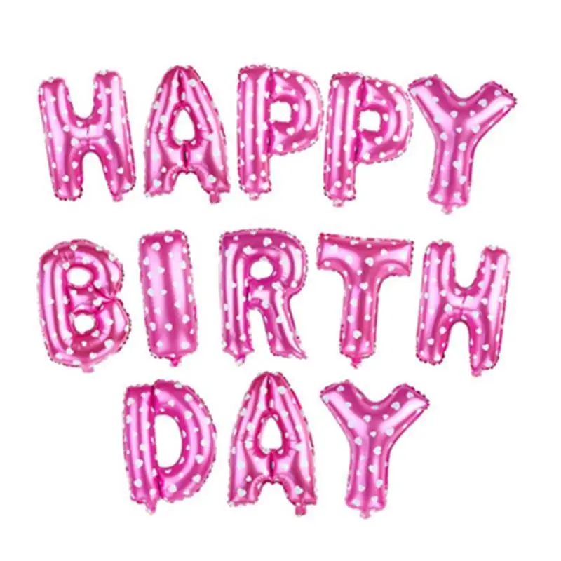 13pcs/lot HAPPY BIRTHDAY Balloons Letters Hanging Birthday Party Decorations Supplies Kids Golden Silver Pink Blue Foil Balloons
13pcs/lot HAPPY BIRTHDAY Balloons Letters Hanging Birthday Party Decorations Supplies Kids Golden Silver Pink Blue Foil Balloons