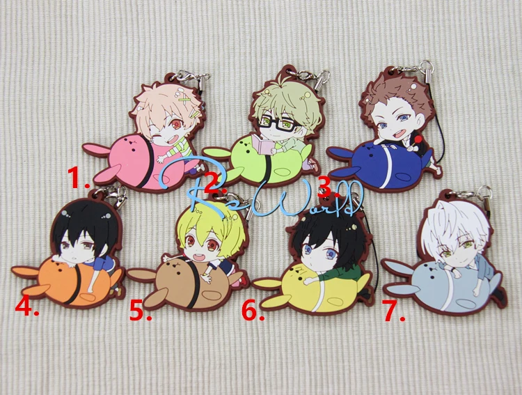 Tsukiuta Anime MUTSUKI HAJIME KISARAGI KOI YAYOI HARU SATSUKI AOI MINADUKI RUI Rabbit Ver Rubber Keychain
Tsukiuta Anime MUTSUKI HAJIME KISARAGI KOI YAYOI HARU SATSUKI AOI MINADUKI RUI Rabbit Ver Rubber Keychain