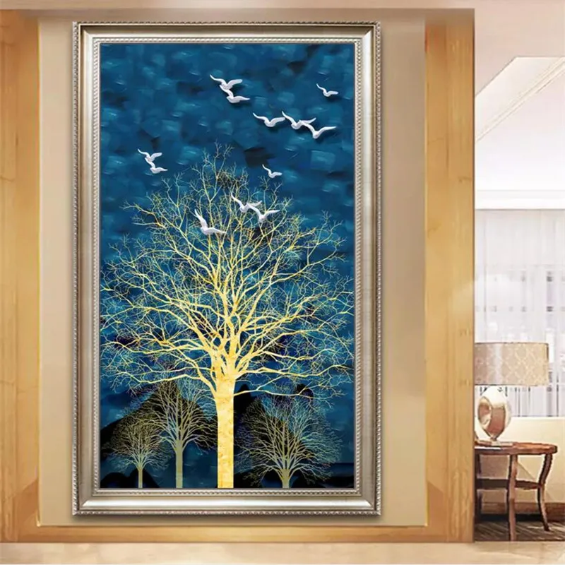 Three-dimensional golden fortune tree background professional production mural, factory wholesale wallpaper mural photo wall
Three-dimensional golden fortune tree background professional production mural, factory wholesale wallpaper mural photo wall