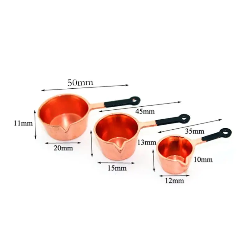 3pcs/set Miniature Dollhouse Cookware Frypan Frying Pans Cooking Pots For 1:12 Scale Doll House Kitchen Accessory
3pcs/set Miniature Dollhouse Cookware Frypan Frying Pans Cooking Pots For 1:12 Scale Doll House Kitchen Accessory