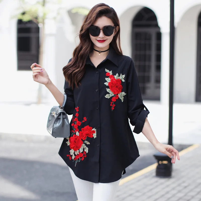 Size xl-6xl(bust 134cm)Ms big yards shirt spring new female embroidery thin unlined upper garment chiffon long-sleeve blouse
Size xl-6xl(bust 134cm)Ms big yards shirt spring new female embroidery thin unlined upper garment chiffon long-sleeve blouse