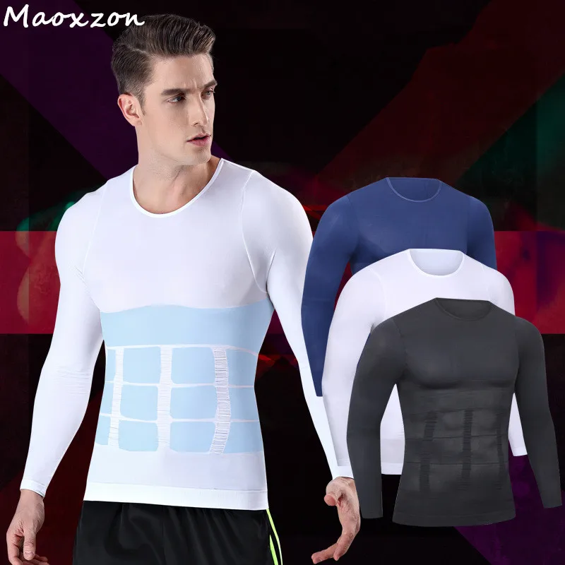Maoxzon Men's Body Shapers Fitness Tops Long Sleeve Elastic Beauty Slim Abdomen Tight Fitting Shirts Shaper Slimming Underwear
Maoxzon Men's Body Shapers Fitness Tops Long Sleeve Elastic Beauty Slim Abdomen Tight Fitting Shirts Shaper Slimming Underwear