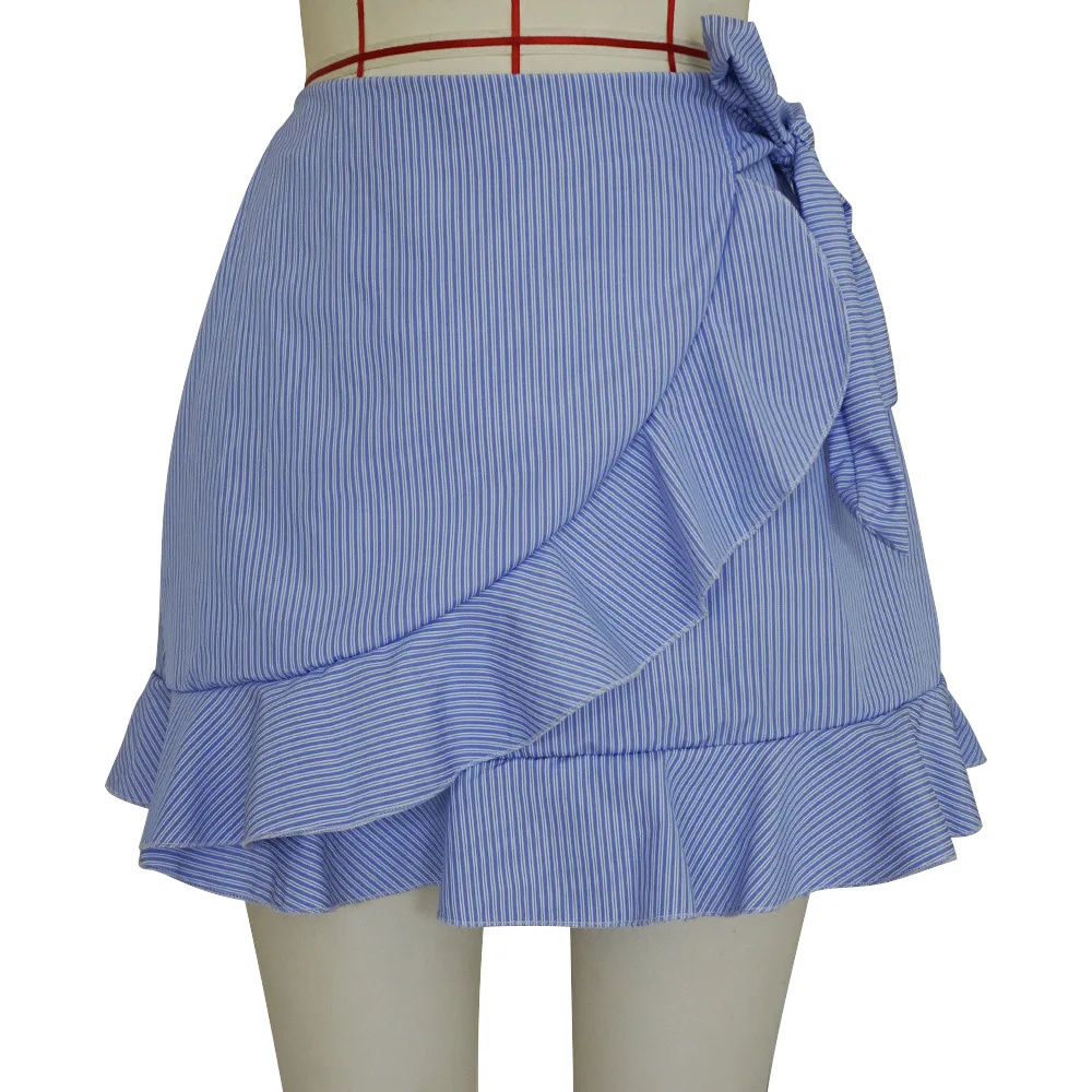 Summer Beach Wear Boho Women High Waist Striped Chiffon Skirts Tie Waist Ruffles Cute Female A Line Slim Short Skirt
Summer Beach Wear Boho Women High Waist Striped Chiffon Skirts Tie Waist Ruffles Cute Female A Line Slim Short Skirt