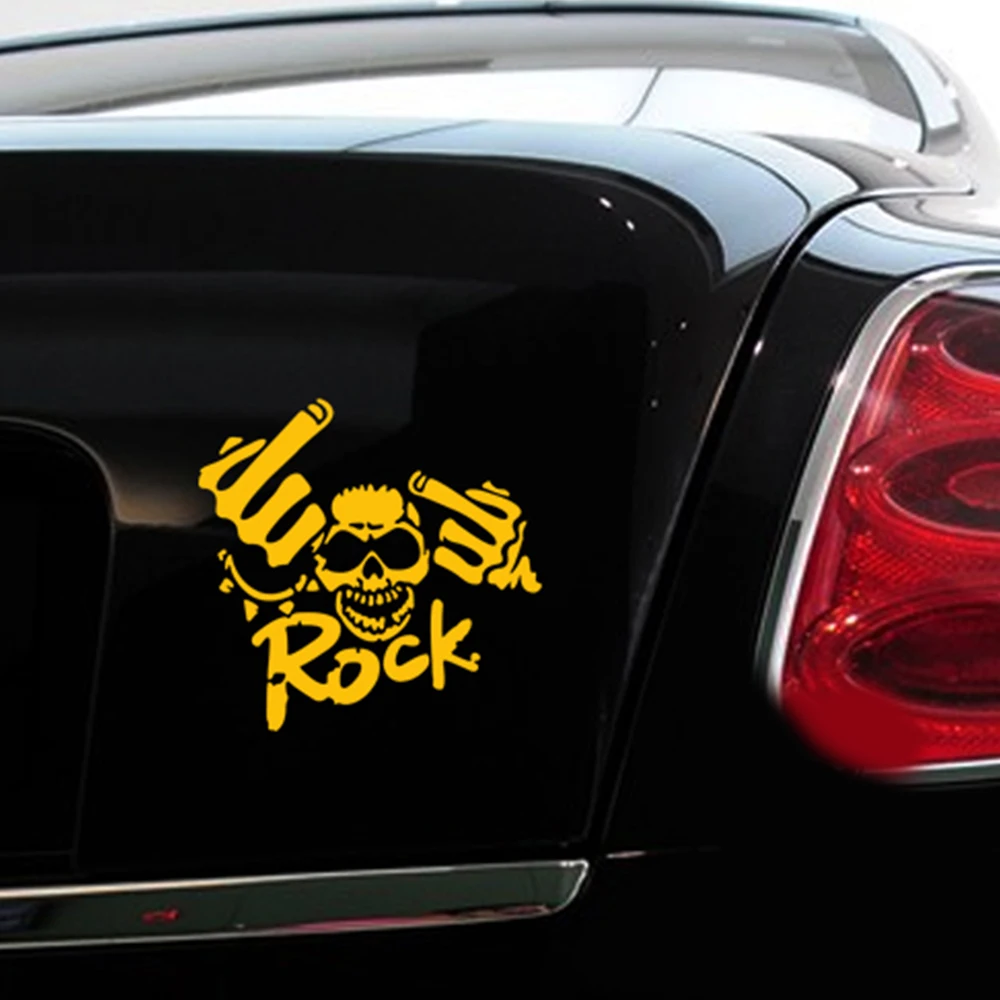 Funny Skull Sticker Rock Music Car Sticker Reflective Car Stickers And Decals Car-Styling Car Accessories
Funny Skull Sticker Rock Music Car Sticker Reflective Car Stickers And Decals Car-Styling Car Accessories