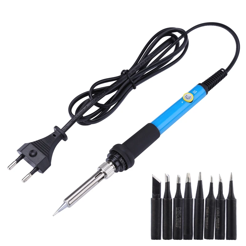 Adjustable Temperature Electric Soldering Iron 220V 60W Soldeerbout Ferro de Solda Welding Soldering Tools With Solder iron Tips
Adjustable Temperature Electric Soldering Iron 220V 60W Soldeerbout Ferro de Solda Welding Soldering Tools With Solder iron Tips