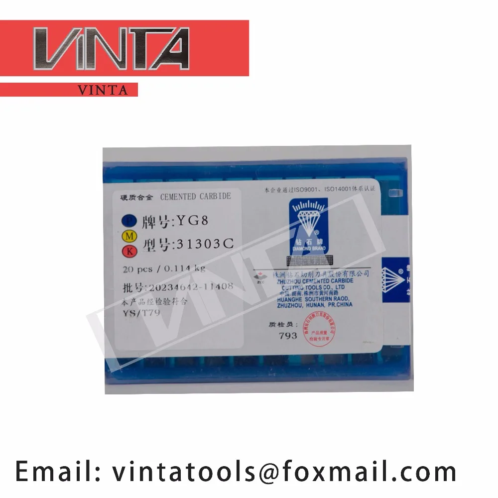 High quality 20pcs/lots 31303C YG6/ YG8/ YW1/ YW2/ YT5/ YT14/ YT15 cnc carbide welding inserts
High quality 20pcs/lots 31303C YG6/ YG8/ YW1/ YW2/ YT5/ YT14/ YT15 cnc carbide welding inserts