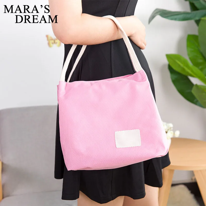Mara's Dream Travel Canvas Tinfoil Insulated Cooler Thermal Picnic Lunch Bag Waterproof Tote for Kids Adult | Багаж и сумки