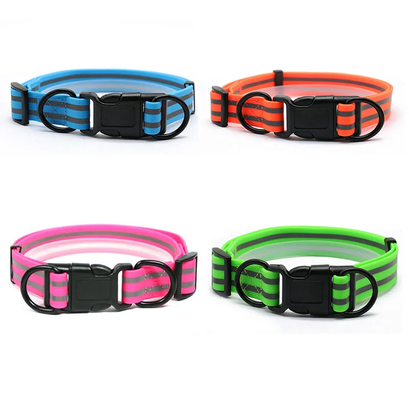 Outdoor Waterproof pet Collar Adjustable reflective dog collars Small medium and large dogs necklace PVC Material Easy to clean
Outdoor Waterproof pet Collar Adjustable reflective dog collars Small medium and large dogs necklace PVC Material Easy to clean