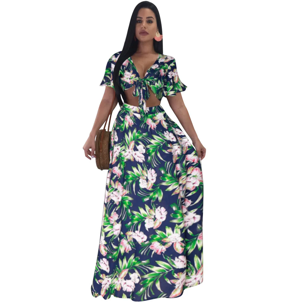 Women Floral Print Long Beach Dress Swimwear 2018 Plus Size Cover Up Swimsuit Sexy Bow Tie Beachwear Dress Two Piece Swimsuit
Women Floral Print Long Beach Dress Swimwear 2018 Plus Size Cover Up Swimsuit Sexy Bow Tie Beachwear Dress Two Piece Swimsuit