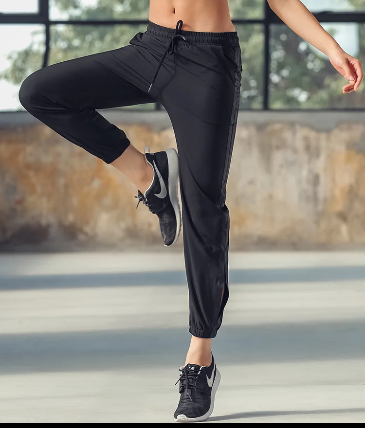 Quick dry women yoga pants outdoor running thin sweatpants fitness gym sportswear trousers split pantalon deportivo mujer
Quick dry women yoga pants outdoor running thin sweatpants fitness gym sportswear trousers split pantalon deportivo mujer