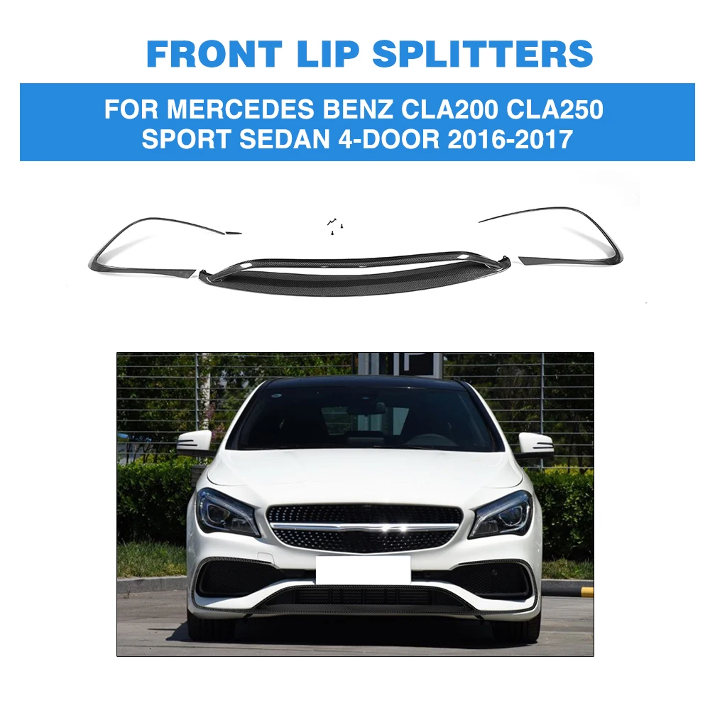 Carbon Fiber Front Bumper Lip Spoiler for Mercedes-Benz CLA Class C117 CLA200 CLA250 Sport Sedan 4 Door 2016-2017 Car Styling
Carbon Fiber Front Bumper Lip Spoiler for Mercedes-Benz CLA Class C117 CLA200 CLA250 Sport Sedan 4 Door 2016-2017 Car Styling