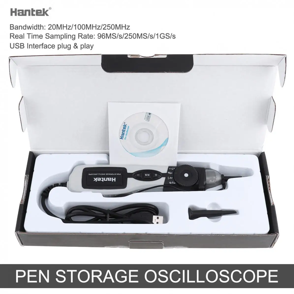 Фото Hantek PSO2020 USB ручка типа хранения цифровой осциллограф с 20 МГц пропускной