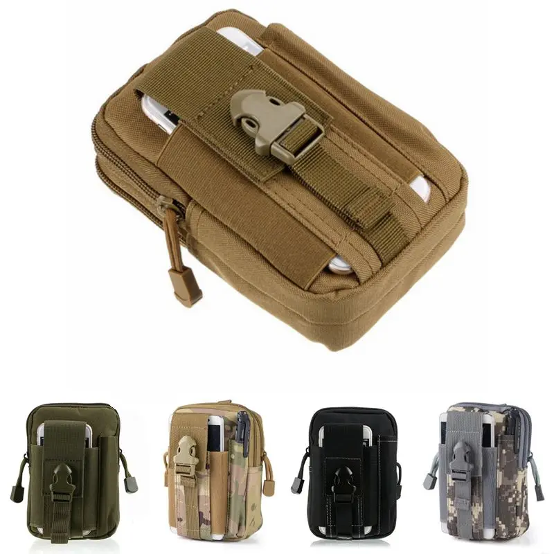 

Nylon Military Army Tactical Pouch Outdoor Molle Waist Belt Bag Universal Tactical Phone Pouch Tactical Gear Camo Fanny Pack
