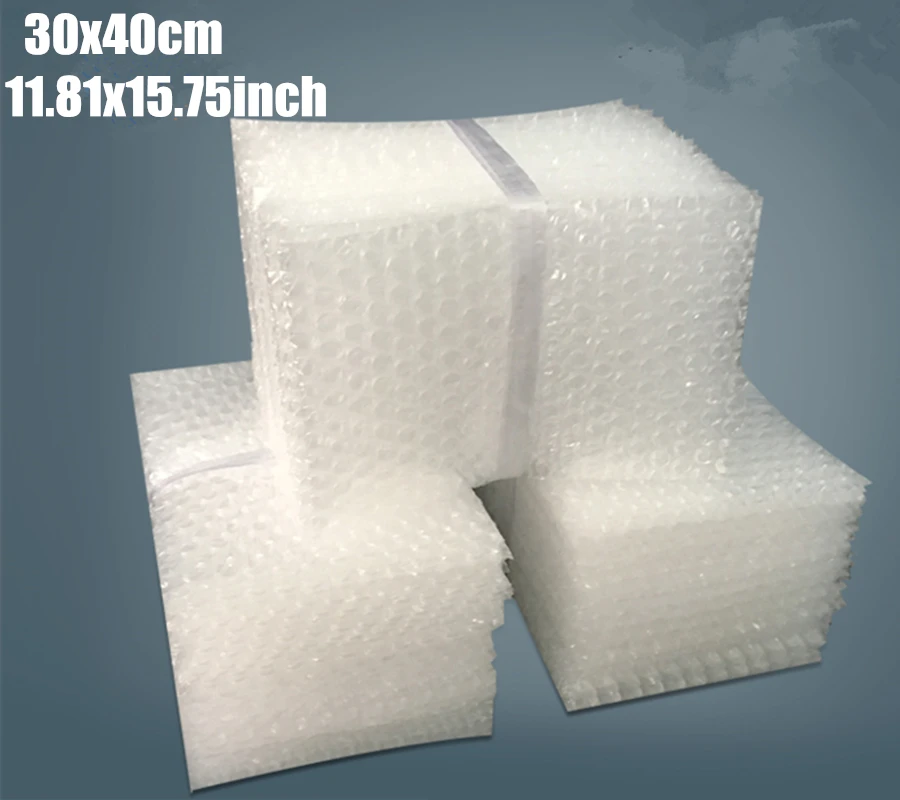30*40cm(11.81*15.75')' 50Pcs 10mm Cushioning Bubble Bags Bubble Protective Wrap Bolsa Burbuja Packaging Foam Packing Film
30*40cm(11.81*15.75')' 50Pcs 10mm Cushioning Bubble Bags Bubble Protective Wrap Bolsa Burbuja Packaging Foam Packing Film