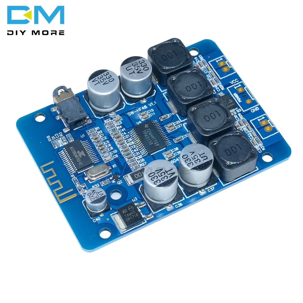 TPA3118 2x30W Dual Double 30w 30w+30w 2*30w 8V-26V DC Stereo Bluetooth Digital Amplifier Board Module For RC Toys Model
TPA3118 2x30W Dual Double 30w 30w+30w 2*30w 8V-26V DC Stereo Bluetooth Digital Amplifier Board Module For RC Toys Model