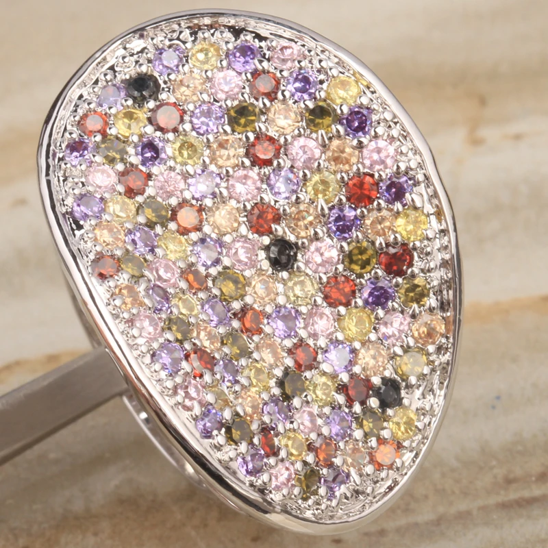 Irregular Multi-color Zircon Peridot Silver Plated Argent Ring Size 5 6 / 7 / 8 / 9 10 S0874
Irregular Multi-color Zircon Peridot Silver Plated Argent Ring Size 5 6 / 7 / 8 / 9 10 S0874