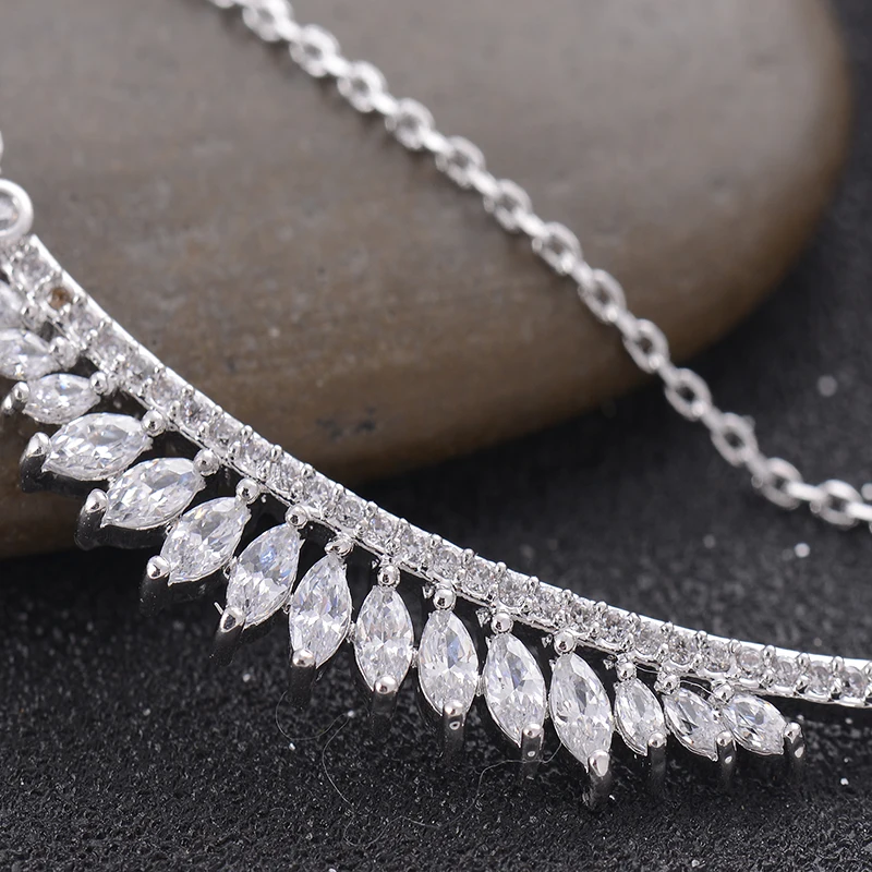 GAOLA Vintage Plant Pendants Necklace Silver Color Cubic Zirconia Jewelry For Women Accessories GLD1180 | Украшения и аксессуары