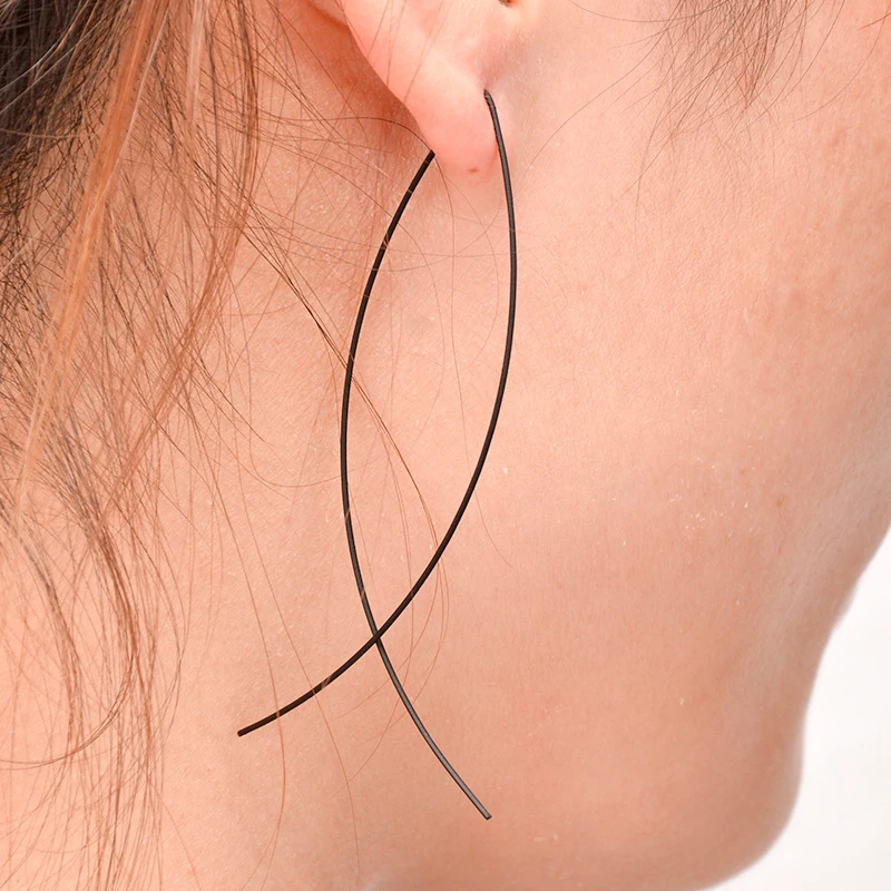 Women New Fashion Jewelry Office Ladies Earring Handmade Graduation Anniversary Gift Girls Trendy Simple Chic Fish Hoop Earrings
Women New Fashion Jewelry Office Ladies Earring Handmade Graduation Anniversary Gift Girls Trendy Simple Chic Fish Hoop Earrings