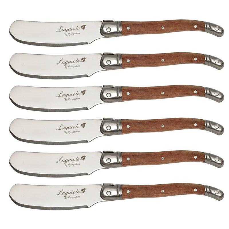 Laguiole Style Stainless Steel Cheese Butter Knife set Wood Handle Butter Spreaders Cutter 6.25'' Xmas Cutlery Kitchen Utensils
Laguiole Style Stainless Steel Cheese Butter Knife set Wood Handle Butter Spreaders Cutter 6.25'' Xmas Cutlery Kitchen Utensils