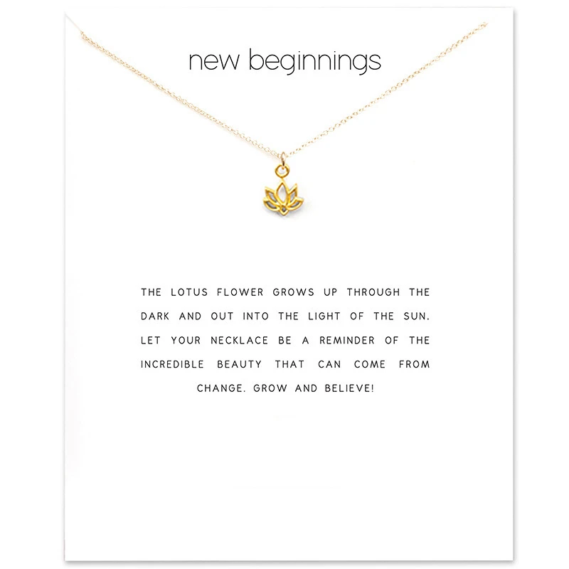 Fashion Lotus Pendant Necklace Women Minimalist Flower Clavicle Chain Statement Choker Necklaces Valentine's Day Gift Card
Fashion Lotus Pendant Necklace Women Minimalist Flower Clavicle Chain Statement Choker Necklaces Valentine's Day Gift Card