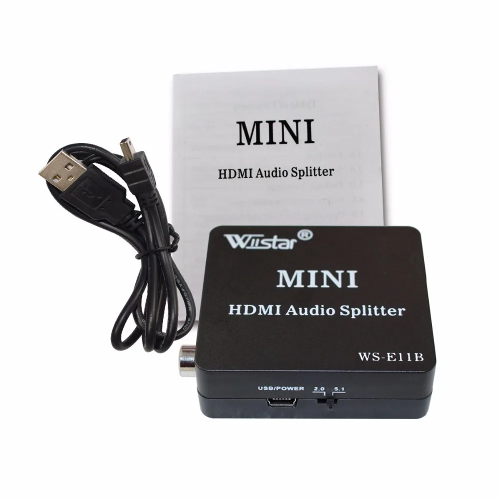 Высокое Качество HDMI к Оптический SPDIF Suppport 5.1 Аудио Видео Extractor Конвертер Splitter