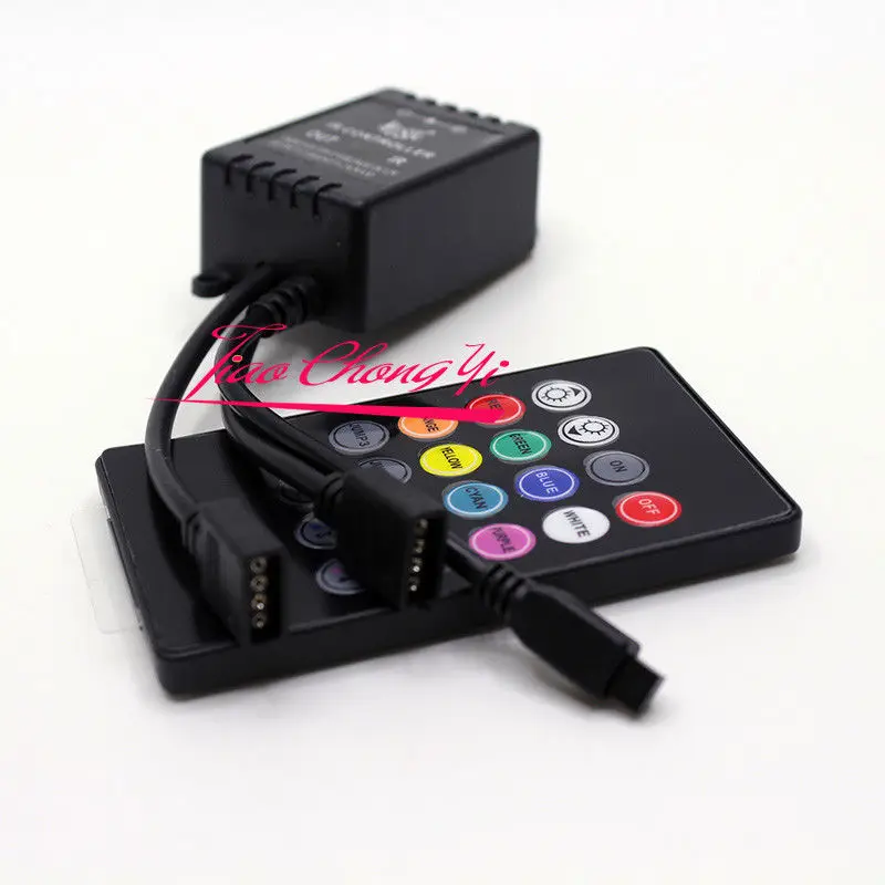Hot New 20Key DC12V Double Outputs RGB IR Remote Music controller For 5050 RGB led strip
Hot New 20Key DC12V Double Outputs RGB IR Remote Music controller For 5050 RGB led strip