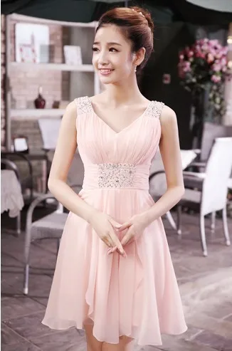 Cheap Sleeveless 2016 New Fashion Double-shoulder V-neck Party Dresses Evening vestidos Prom Dress Chiffon dresses Free shipping
Cheap Sleeveless 2016 New Fashion Double-shoulder V-neck Party Dresses Evening vestidos Prom Dress Chiffon dresses Free shipping