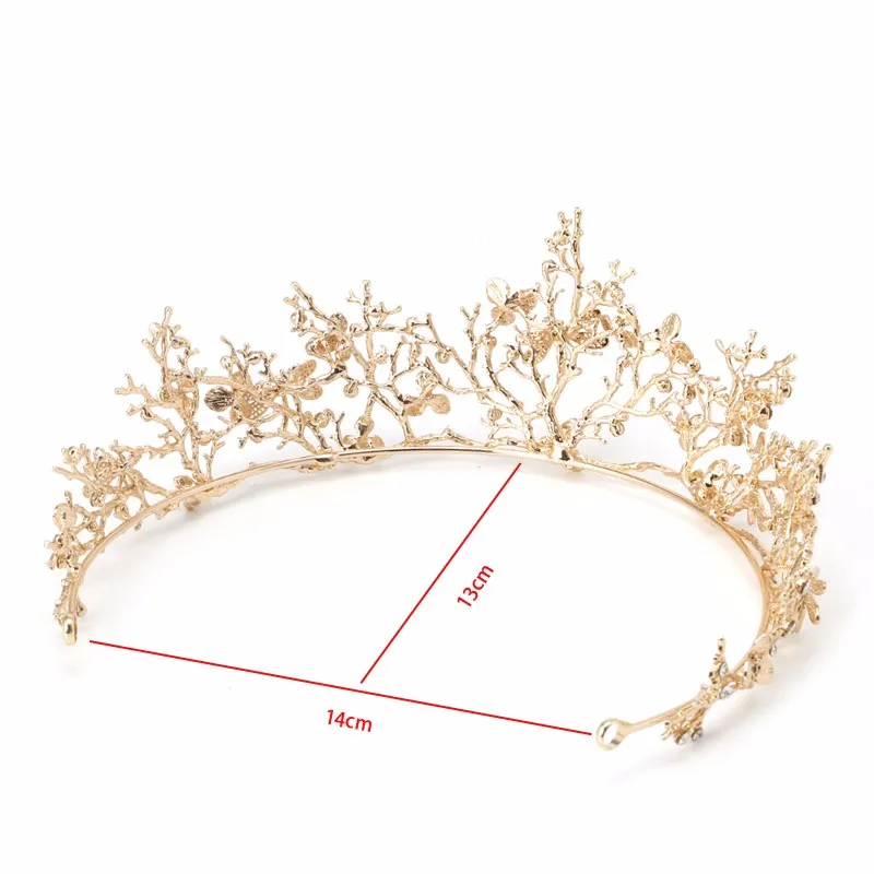 Gold Flower Bridal Crown Rhinestone Tiaras for Women Wedding Diadem Hair Accessories
Gold Flower Bridal Crown Rhinestone Tiaras for Women Wedding Diadem Hair Accessories