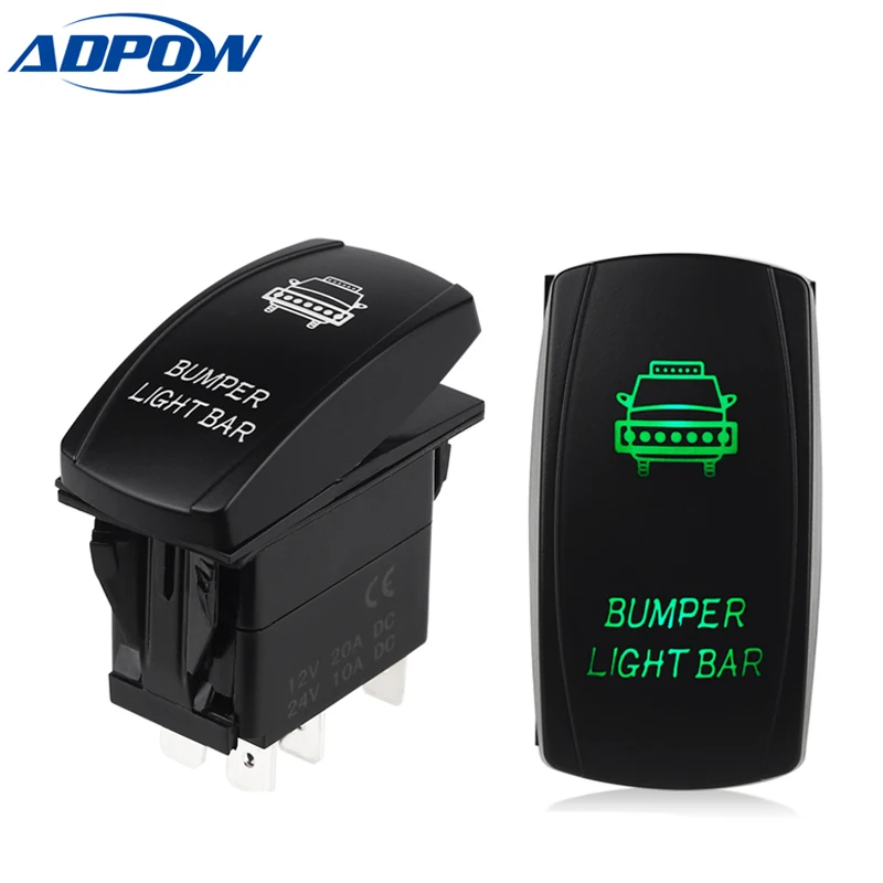 ADPOW 5 Pin Carling Style LED Light Bar Toggle Rocker Switch SPST ON-OFF Waterproof Rocker Switch for Boat Car Truck 12V
ADPOW 5 Pin Carling Style LED Light Bar Toggle Rocker Switch SPST ON-OFF Waterproof Rocker Switch for Boat Car Truck 12V