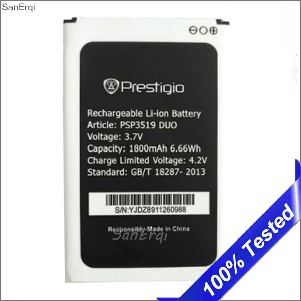 10 шт./партия Аккумулятор для Prestigio Wize K3 PSP3519 DUO Оригинальный Новый 1800 мАч Замена
10 шт./партия Аккумулятор для Prestigio Wize K3 PSP3519 DUO Оригинальный Новый 1800 мАч Замена