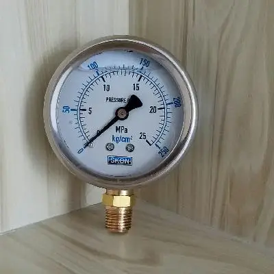 4KG Pressure Gauge PT1/4"thread YN60 2.5" 60mm Brass Movement Stainless Steel Shell Shock-proof Oil-filled Vacuum Manometer
4KG Pressure Gauge PT1/4"thread YN60 2.5" 60mm Brass Movement Stainless Steel Shell Shock-proof Oil-filled Vacuum Manometer