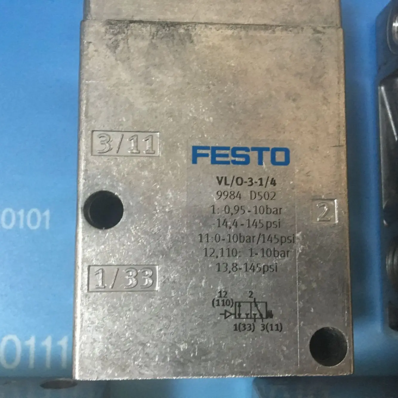 Оригинальные СОЛЕНОИДНЫЕ клапаны Festo VL/O-3-1/4 VL/0-3-1/2 | Обустройство дома