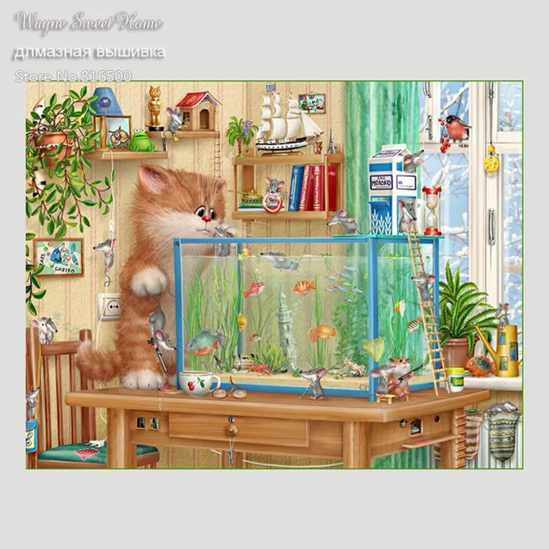 Diamond Mosaic Cat Cross Stitch Crystal Square Diy Diamond Painting Sets Unfinished Decorative Full Diamond Embroidery Needles
Diamond Mosaic Cat Cross Stitch Crystal Square Diy Diamond Painting Sets Unfinished Decorative Full Diamond Embroidery Needles