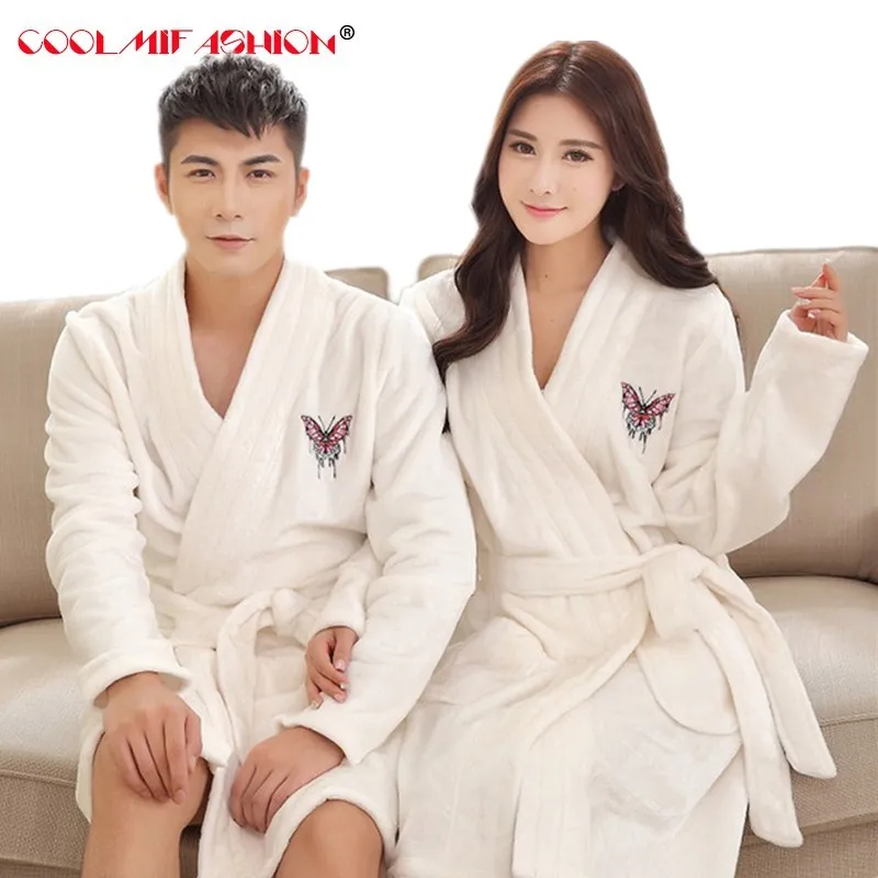 Lovers Long Warm Coral Fleece Winter Bathrobe Women Men Soft Flannel Full Sleeve Kimono Bath Robe Dressing Gown Bridesmaid Robes
Lovers Long Warm Coral Fleece Winter Bathrobe Women Men Soft Flannel Full Sleeve Kimono Bath Robe Dressing Gown Bridesmaid Robes