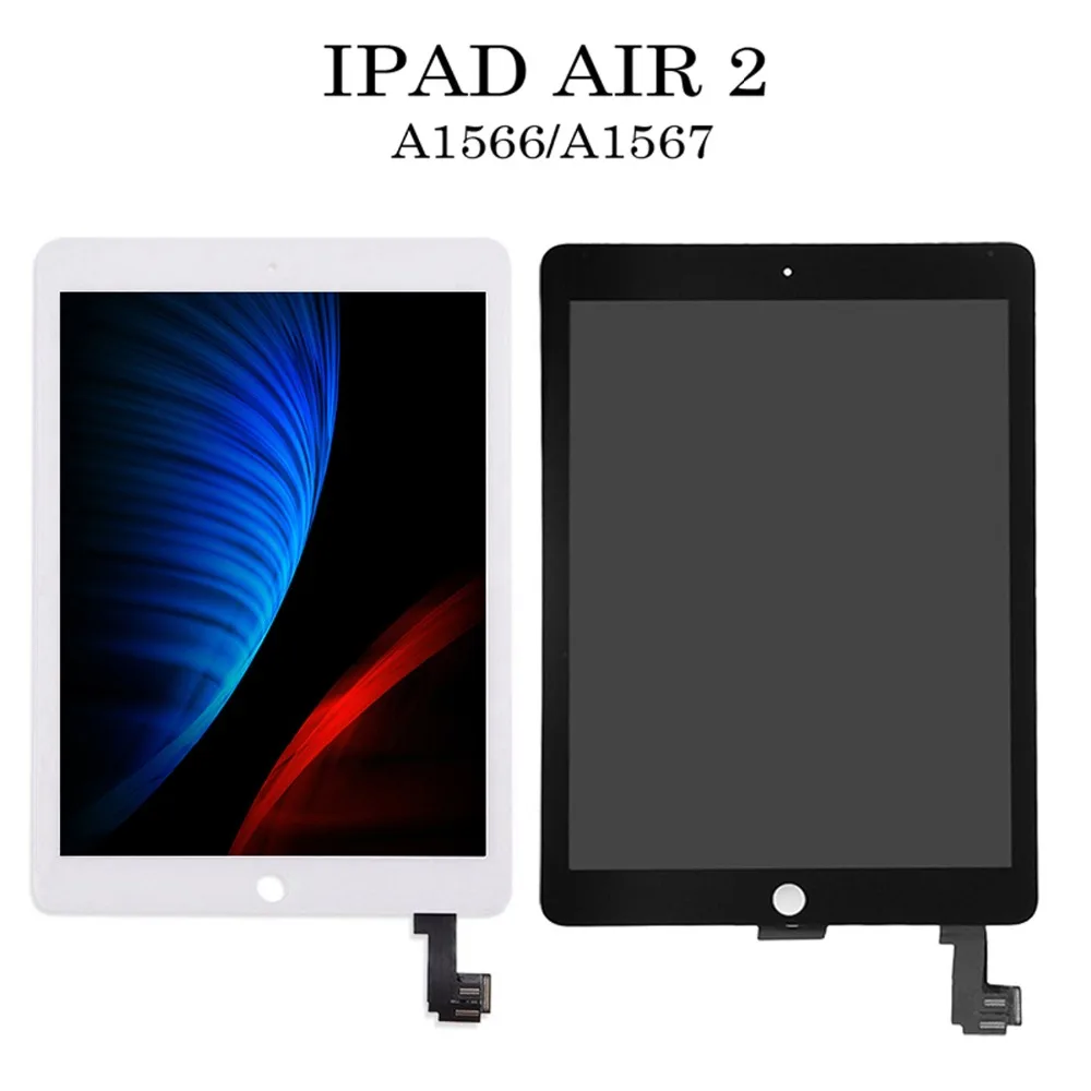Новый ЖК дисплей для iPad Air 2 2nd Gen 6 7 9 дюйма A1567 A1566 Дисплей Сенсорный экран планшета