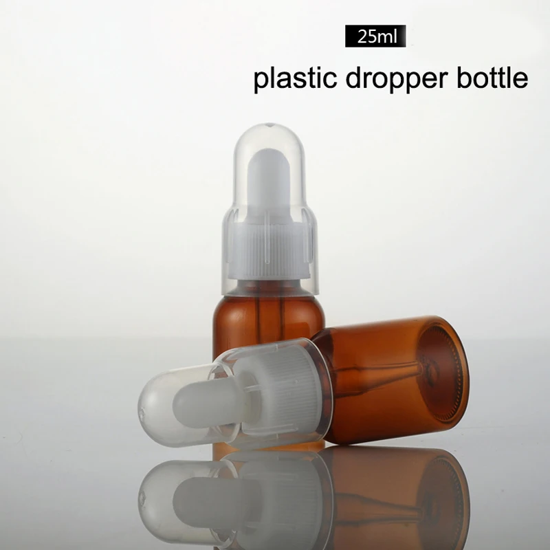 25 ml Amber Empty PET Bottle with PP Dropper Plastic Essential Oil Bottle Empty Refillable Essence Bottle 20pcs/lot P177
25 ml Amber Empty PET Bottle with PP Dropper Plastic Essential Oil Bottle Empty Refillable Essence Bottle 20pcs/lot P177